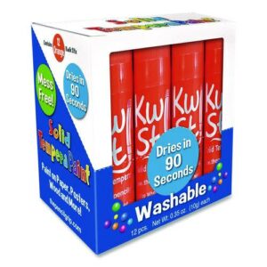 Kwik Stix Single Color Pack, 0.7" x 3.5", Orange, 12/Pack, 12 Packs/Carton
