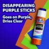 Disappearing Purple School Glue Stick, 0.21 oz, Dries Clear, 8/Pack - Image 5