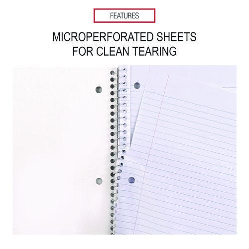 Wirebound Notebook, 1-Subject, Medium/College Rule, Black Cover, (70) 10.5 x 8 Sheets - Image 4