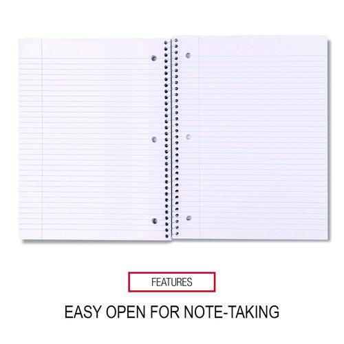 Wirebound Notebook, 1-Subject, Medium/College Rule, Black Cover, (70) 10.5 x 8 Sheets - Image 6