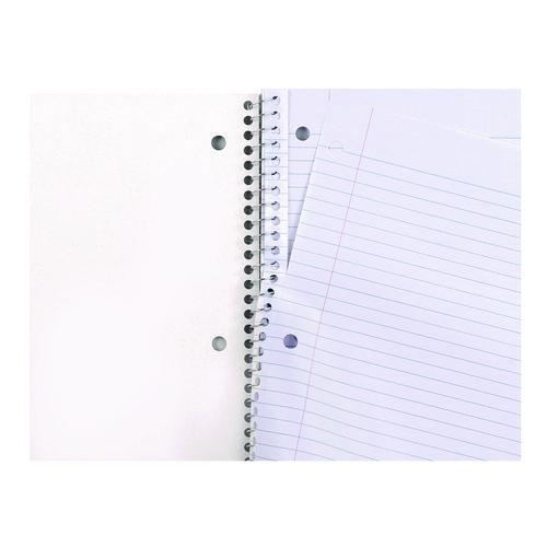 Wirebound Notebook, 1-Subject, Medium/College Rule, Black Cover, (70) 10.5 x 8 Sheets - Image 8