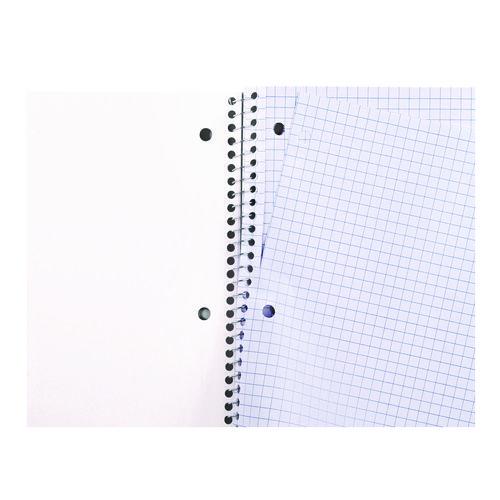 Wirebound Notebook, 1-Subject, Quadrille Rule (4 sq/in), Black Cover, (70) 10.5 x 8 Sheets - Image 8