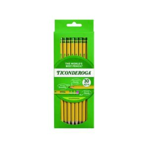 Pre-Sharpened Pencil, HB (#2), Black Lead, Yellow Barrel, 30/Pack