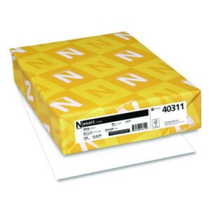 Exact Index Card Stock, 94 Bright, 90 lb Index Weight, 8.5 x 11, White, 250/Pack