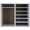 Wood Adjustable 12 Compartment Literature Organizer, 12 Sections, Letter Size, 20 x 11.8 x 16.3, White - Image 9