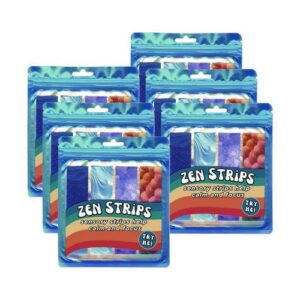 Zen Strips, Sandy Gradient, Assorted Colors, 4/Set, 36 Sets/Carton