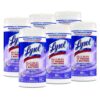Disinfecting Wipes, 1-Ply, 7 x 7.25, Early Morning Breeze, White, 80 Wipes/Canister, 6 Canisters/Carton