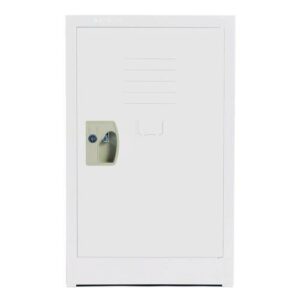 Steel Storage Locker, 1 Compartment, 15 x 15 x 24, White