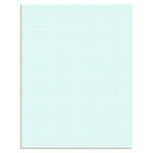 Quadrille Pads, Quadrille Rule (8 sq/in), 50 White (Heavyweight 20 lb Bond) 8.5 x 11 Sheets