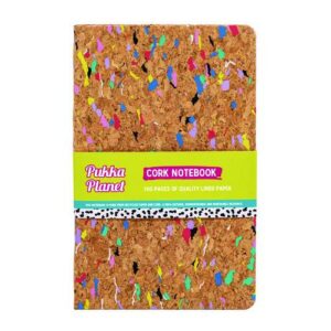 Soft Cover Eco Notebook, 1-Subject, Medium/College Rule, Tan/Multicolor Cover, (96) 8.27 x 5.24 Sheets