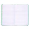 Soft Cover Eco Notebook, 1-Subject, Medium/College Rule, Turquoise/White/Orange Cover, (96) 8.3 x 5.8 Sheets - Image 3