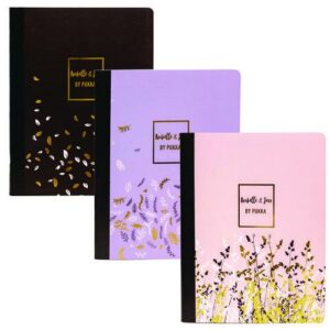 Composition Book, Medium/College Rule, Assorted Cover Designs and Colors, (70) 9.75 x 7.5 Sheets, 3/Pack