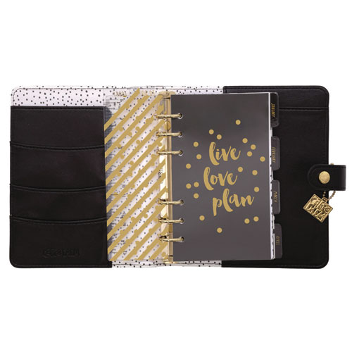 Personal Planner, Chequered, 7.48 x 6.42, Black/White Cover, 12-Month, Undated - Image 3