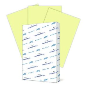 Colors Print Paper, 20 lb Bond Weight, 11 x 17, Canary, 500/Ream