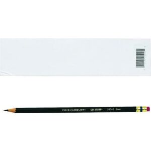 Col-Erase Pencil with Eraser, 0.7 mm, 2B (#1), Green Lead, Green Barrel, Dozen