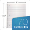 Coil-Lock Wirebound Notebook, 3-Hole Punched, Medium/College Rule, Randomly Assorted Cover Color, (70) 10.5 x 8 Sheets - Image 2