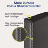 Durable View Binder with DuraHinge and EZD Rings, 3 Rings, 5" Capacity, 11 x 8.5, Black, (9900) - Image 4