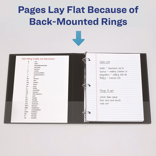 Durable View Binder with DuraHinge and Slant Rings, 3 Rings, 2" Capacity, 11 x 8.5, Blue - Image 7