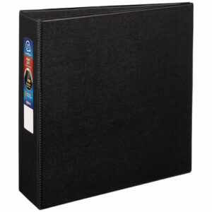 Heavy-Duty Non-View Binder with DuraHinge and Locking One Touch EZD Rings, 3 Rings, 3" Capacity, 11 x 8.5, Black
