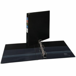 Heavy-Duty Non-View Binder with DuraHinge and One Touch EZD Rings, 3 Rings, 1" Capacity, 11 x 8.5, Black