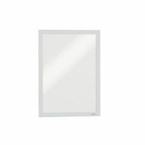 Infoframe DURAFRAME Self Adhesive Double Sided Sign Holder, 9.5 x 12, White Frame, 2/Pack