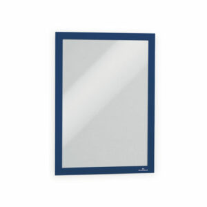 Infoframe DURAFRAME Self Adhesive Double Sided Sign Holder, 9.5 x 12, Dark Blue Frame, 2/Pack