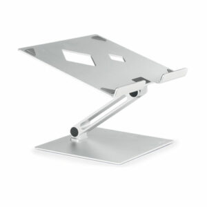 Folding Adjustable Laptop Mount, Silver, Supports 11 lbs