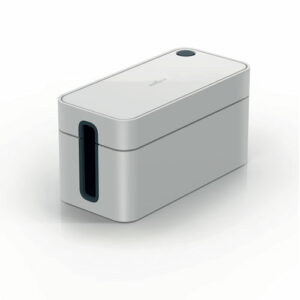 CAVOLINE Cable Management Box, 9.6" w x 4.96" d x 4.56" h, Small, Gray