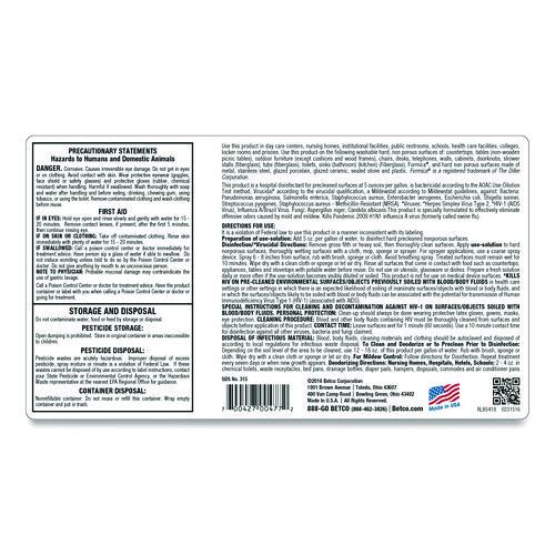 AF315 Disinfectant Cleaner, Citrus Floral Scent, 32 oz Bottle, 12/Carton - Image 7