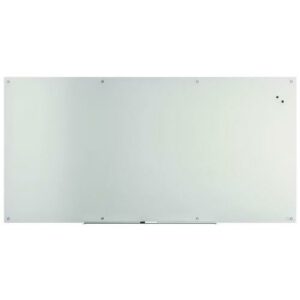 Magnetic Tempered Glass Dry Erase Board, 96" x 48", White Surface