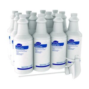 Glance Glass and Multi-Surface Cleaner, Original, 12 Capped 32 oz Bottles and One Trigger Sprayer, 12/Carton