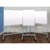 Mobile Magnetic Glass Dry Erase Board, 60" x 40", White Surface, Silver Aluminum Frame - Image 7