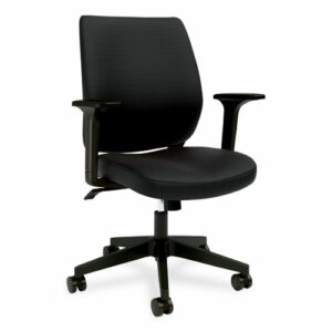 Alera Wessex Ergonomic Fabric Task Chair, Supports Up to 275 lb, 17.13 to 20.83 Seat Height, Black Seat/Back, Black Base