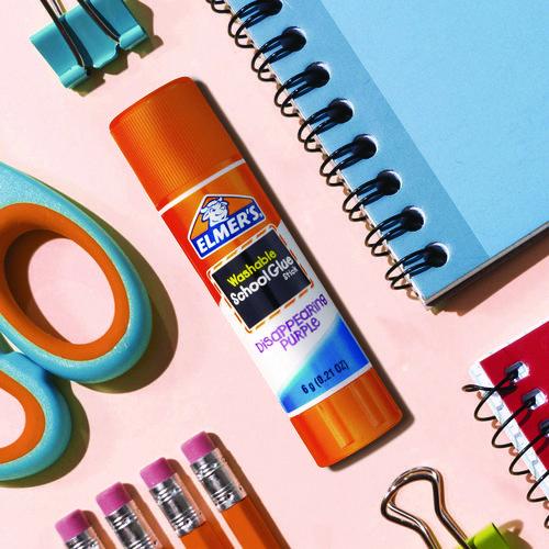 Disappearing Purple School Glue Stick, 0.21 oz, Dries Clear, 12/Pack - Image 7