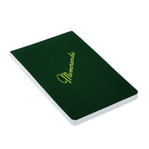 7530002439366, SKILCRAFT Pocket-Sized Memorandum Pad, Narrow Rule, Green Cover, 144 White 3.38 x 5.5 Sheets, Dozen