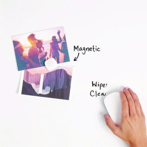 Magnetic Dry Erase Board with Wood Frame, 36" x 24" (Actual Size: 35" x 23"), White Surface, Black Wood Frame - Image 6