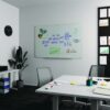 Magnetic Tempered Glass Dry Erase Board, 72" x 48", White Surface - Image 3