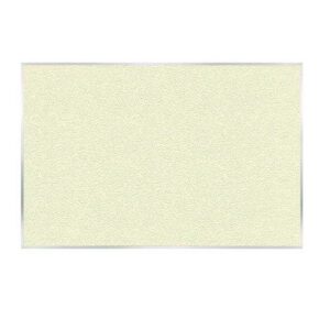 Vinyl Bulletin Board with Aluminum Frame, 87.91" x 48.5", Ivory Surface, Satin Aluminum Frame