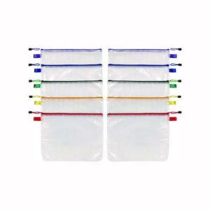 Poly Travel Pouch Set, 13.19" x 10.44", Assorted Colors, 10/Pack