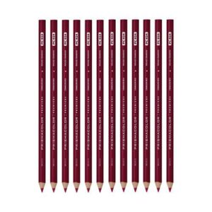 Premier Colored Pencil, Crimson Red Lead, Crimson Red Barrel, 12/Pack