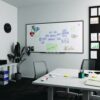 Magnetic Steel Dry Erase Board, 48" x 96", White Surface, Black Aluminum Frame - Image 4