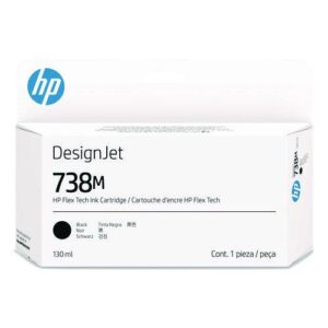HP 738M (A24VLA) Original Designjet Ink Cartridge, Black