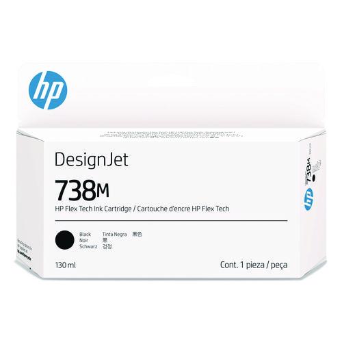 HP 738M (A24VLA) Original Designjet Ink Cartridge, Black