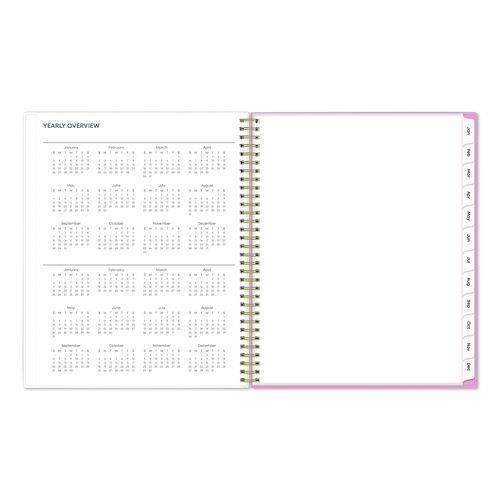 Mimi Pink Weekly/Monthly Planner, Floral Artwork, 11 x 8.5, Pink/Blue/Rose Cover, 12-Month (Jan to Dec): 2025 - Image 4