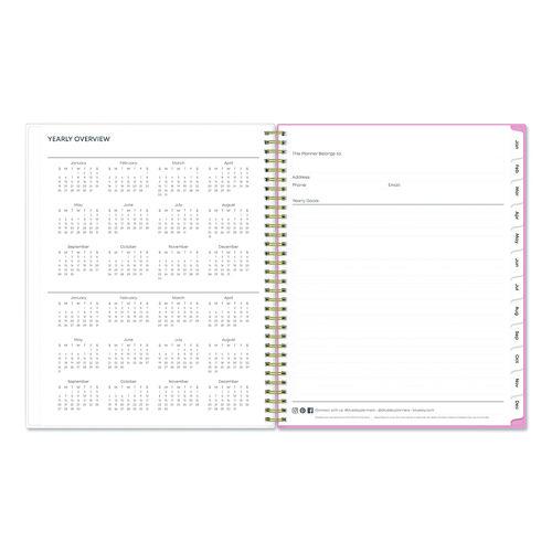 Mimi Pink Weekly/Monthly Planner, Floral Artwork, 11 x 8.5, Pink/Blue/Rose Cover, 12-Month (Jan to Dec): 2025 - Image 5