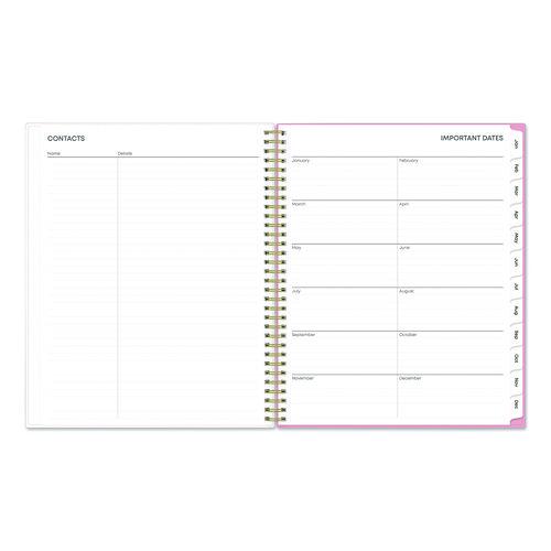 Mimi Pink Weekly/Monthly Planner, Floral Artwork, 11 x 8.5, Pink/Blue/Rose Cover, 12-Month (Jan to Dec): 2025 - Image 6