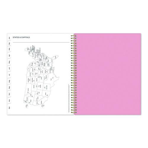 Mimi Pink Weekly/Monthly Planner, Floral Artwork, 11 x 8.5, Pink/Blue/Rose Cover, 12-Month (Jan to Dec): 2025 - Image 7