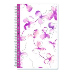 BCA Orchid Weekly/Monthly Planner, Orchids Artwork, 8 x 5, White/Pink Cover, 12-Month (Jan to Dec): 2025