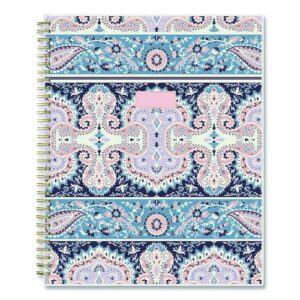 Cocorrina Weekly/Monthly Planner, Pastel Paisley Artwork, 11 x 8.5, Blue/Pink/White Cover, 12-Month (Jan to Dec): 2025