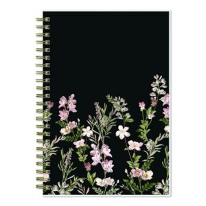 Nevaeh Weekly/Monthly Planner, Wildflowers Artwork, 8 x 5, Multicolor/Black Cover, 12-Month (Jan to Dec): 2025